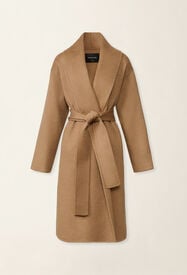 Fabiana Filippi Cashmere double robe coat, rattan Rattan CTD226F662M3930000