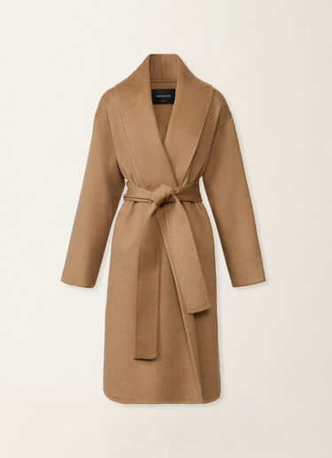 Fabiana Filippi Cashmere double robe coat, rattan Rattan CTD226F662M3930000
