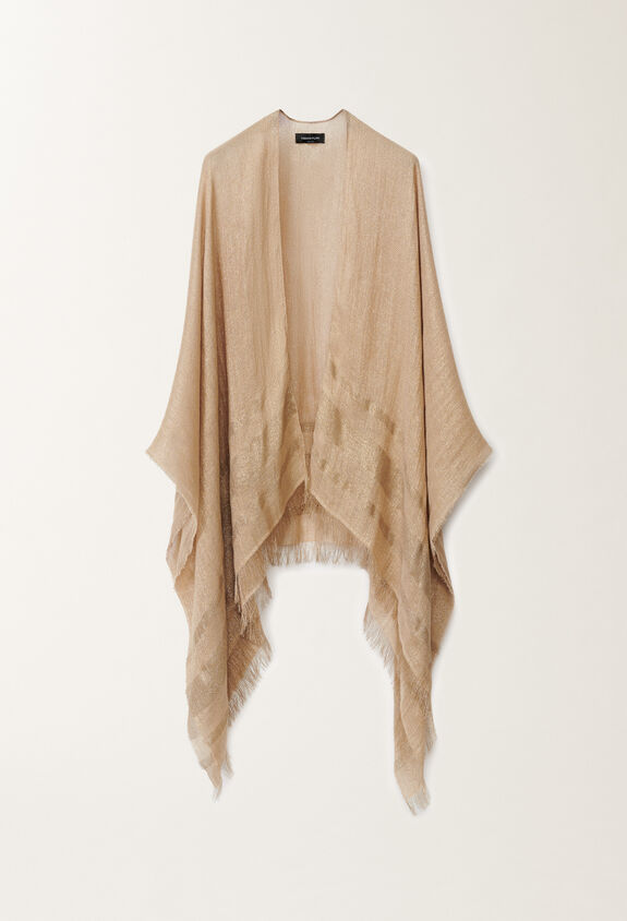 Fabiana Filippi Viscose cape, sand SAND SAD275A002L4030000