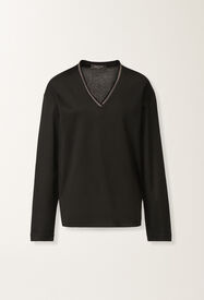 Fabiana Filippi Jersey-Top, schwarz Schwarz JED225F862L6960000