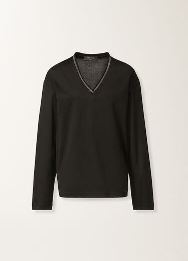 Fabiana Filippi Jersey-Top, schwarz Schwarz JED225F862L6960000