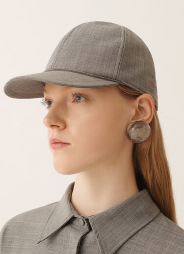 Half-sphere earrings in smoked plexiglass Fabiana Filippi Half-sphere earrings in smoked plexiglass Gray BXD266A856M0240000