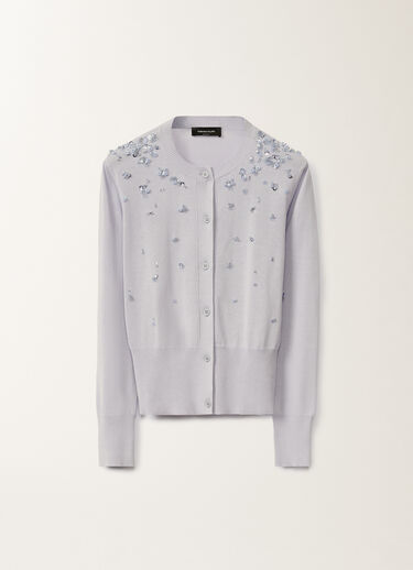 Fabiana Filippi Cotton cardigan, mauve LAVENDER MAD275F543L3350000