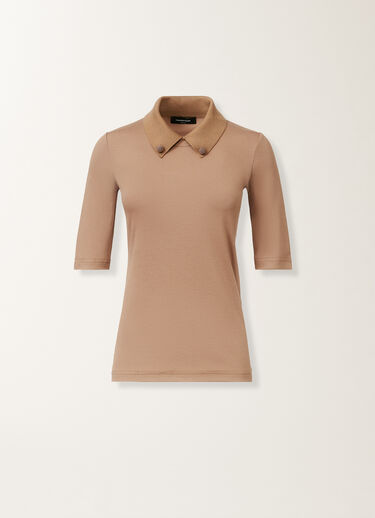 Fabiana Filippi Jersey T-shirt, wicker BROWN JED215F132L5760000