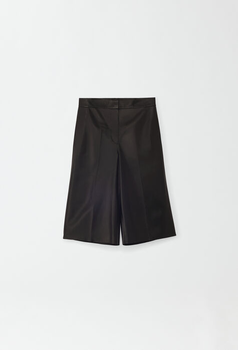 Fabiana Filippi Nappa leather Bermuda shorts, black PAD274F533H4080000