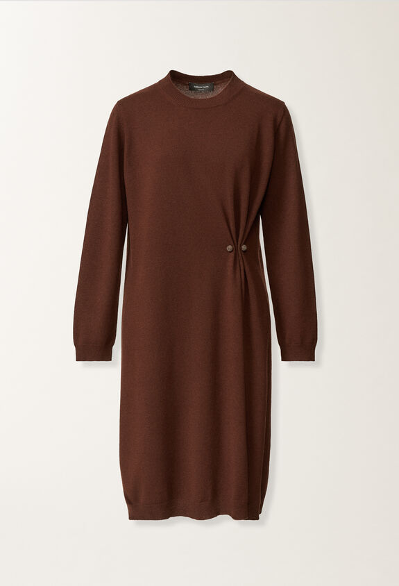 Fabiana Filippi Platinum dress, ebony BROWN ABD215F141L5170000