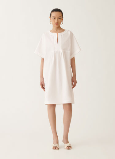 Fabiana Filippi Stretch poplin dress, optical white OPTICAL WHITE ABDC02F110H5450000