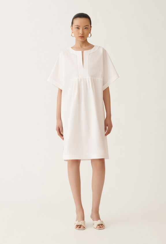 Fabiana Filippi Stretch poplin dress, optical white OPTICAL WHITE ABDC02F110H5450000