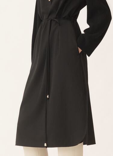 Fabiana Filippi Shirt dress in flannel, black Black ABD225F560L6810000