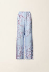 Fabiana Filippi Silk twill trousers, light blue Light blue PAD216F315M3030000
