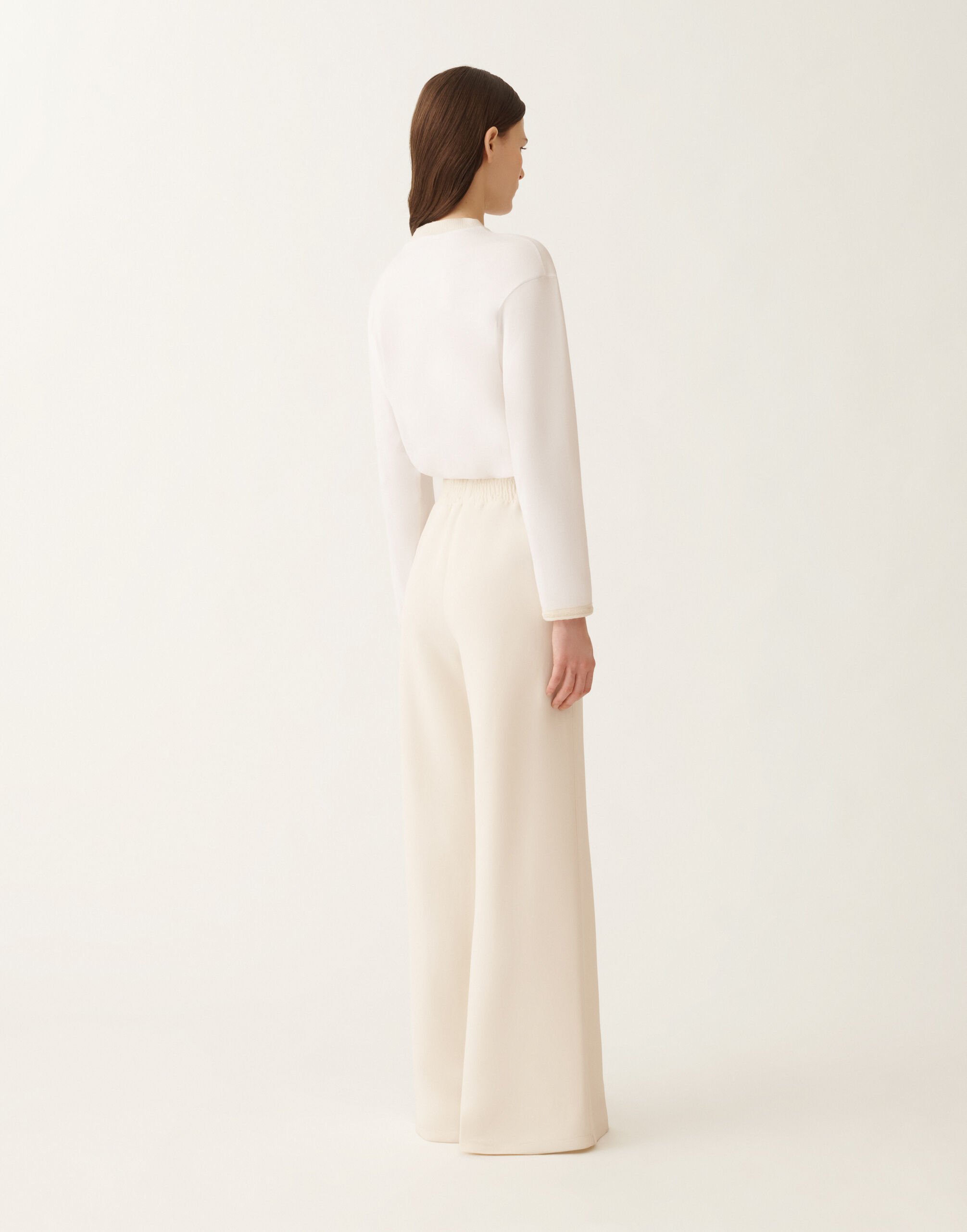 Fabiana Filippi Amelia Hose aus Cady, Butterfarbe Weiß PAD225F291D8700000