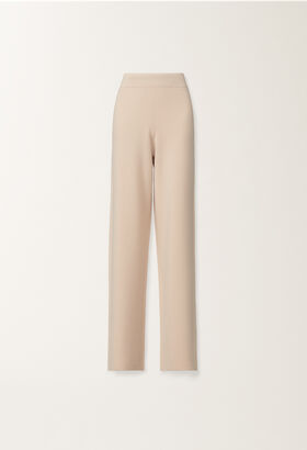 Fabiana Filippi Merino wool trousers, cream PINK PAD215F335D4620000