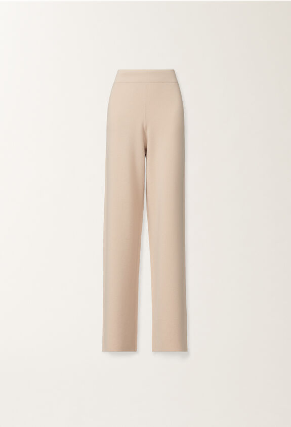 Fabiana Filippi Merino wool trousers, cream PINK PAD215F335D4620000