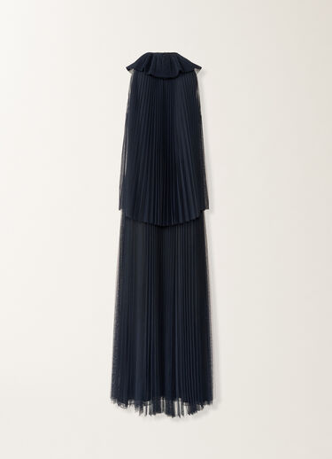 Fabiana Filippi Vestido de tul plisado, azul medianoche AZUL MEDIANOCHE ABD276F647M1690000