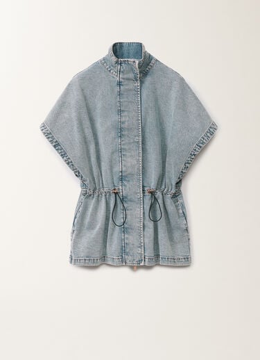 Fabiana Filippi Veste en denim stretch, bleu ciel marbré BLEU CTD275F255L3690000