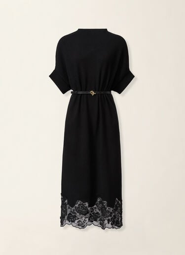 Fabiana Filippi Platinum kimono dress, black Black ABD226F568M4460000