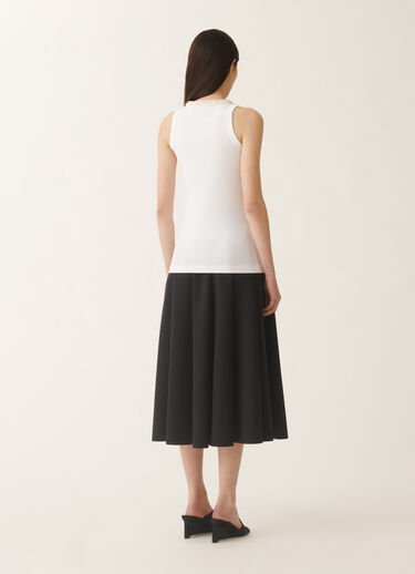 Fabiana Filippi Jersey vest top, optical white and white WHITE JED275F604L4540000