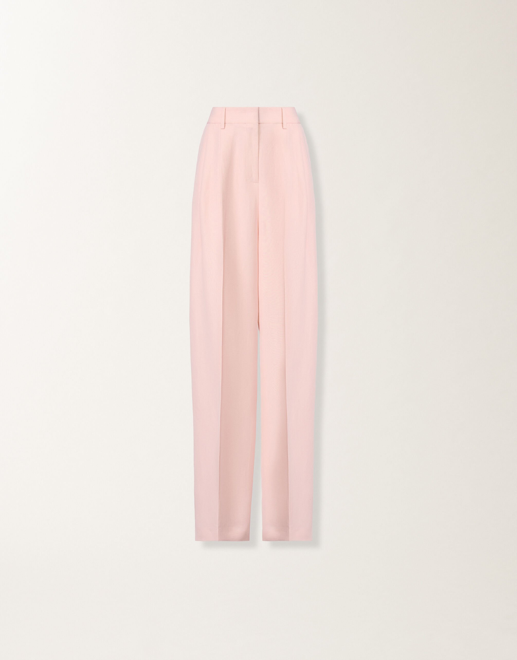 Fabiana Filippi Fluid linen and viscose trousers in petal pink PETAL PINK PAD276F367M1500000