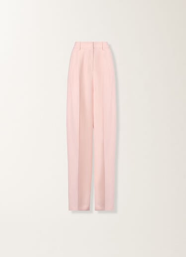 Fabiana Filippi Fluid linen and viscose trousers in petal pink PETAL PINK PAD276F367M1500000