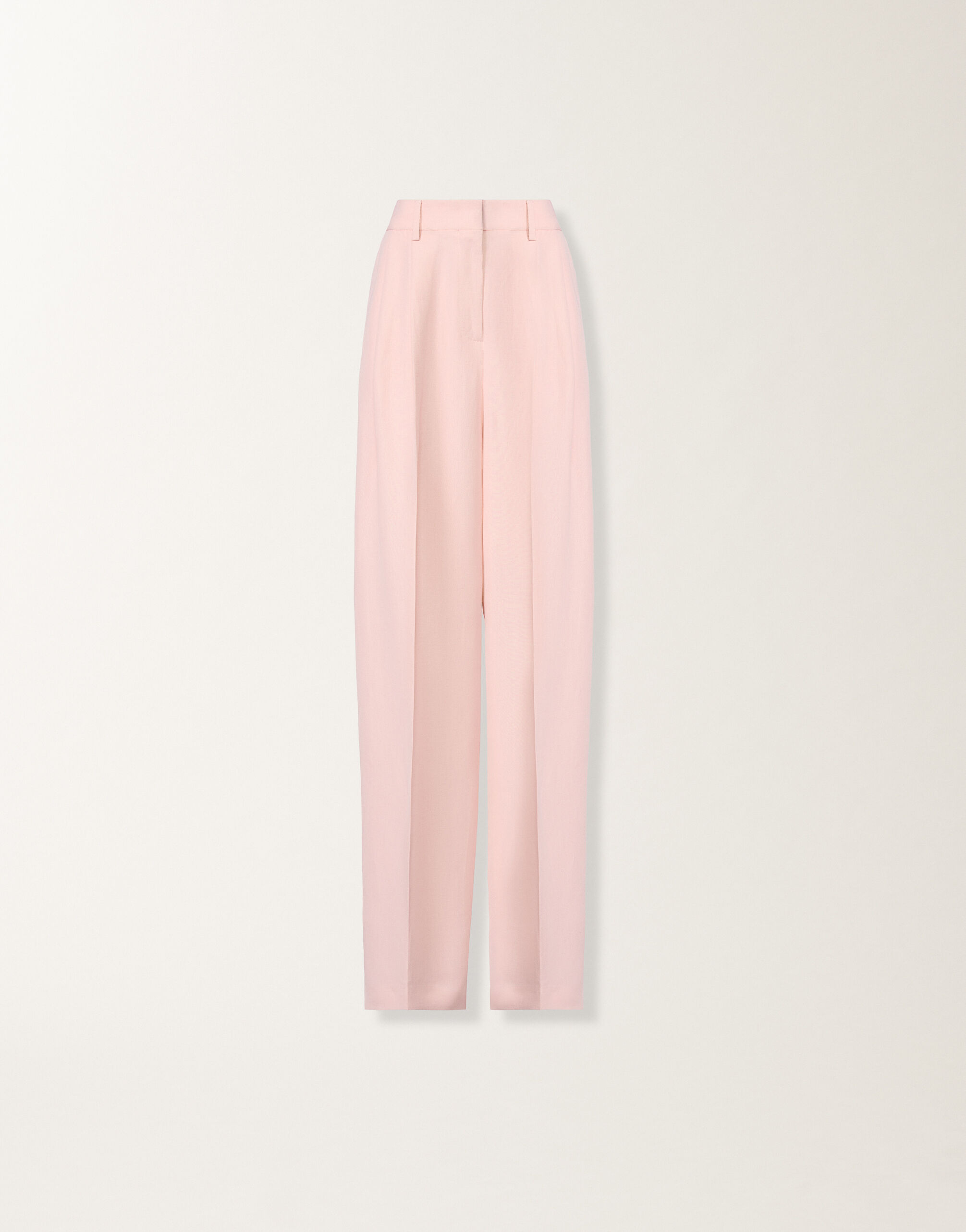 Fabiana Filippi Fluid linen and viscose trousers in petal pink PETAL PINK PAD276F367M1500000