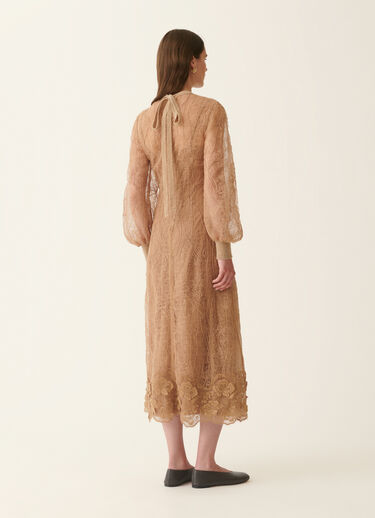 Embroidered lace dress, rattan Fabiana Filippi Embroidered lace dress, rattan Rattan ABD226F599M4340000