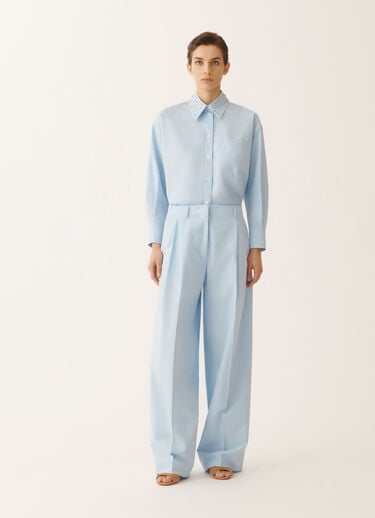 Fabiana Filippi Sky blue poplin pants SKY BLUE PAD276F367M1290000