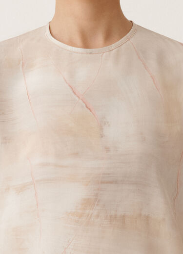 Fabiana Filippi Haut en crêpe de Chine imprimé, beurre, érable et pivoine BEIGE TPD215F304L5290000
