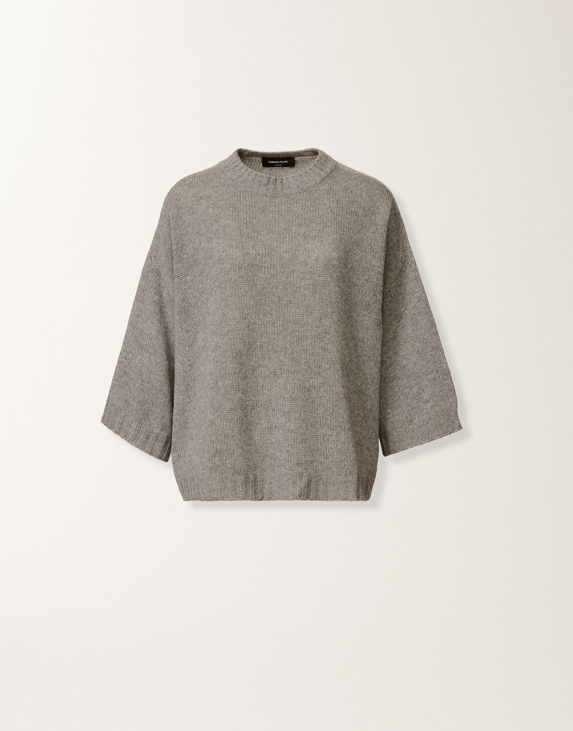 Fabiana Filippi Kaschmir-T-Shirt, rock Grau MAD225F019N9000000