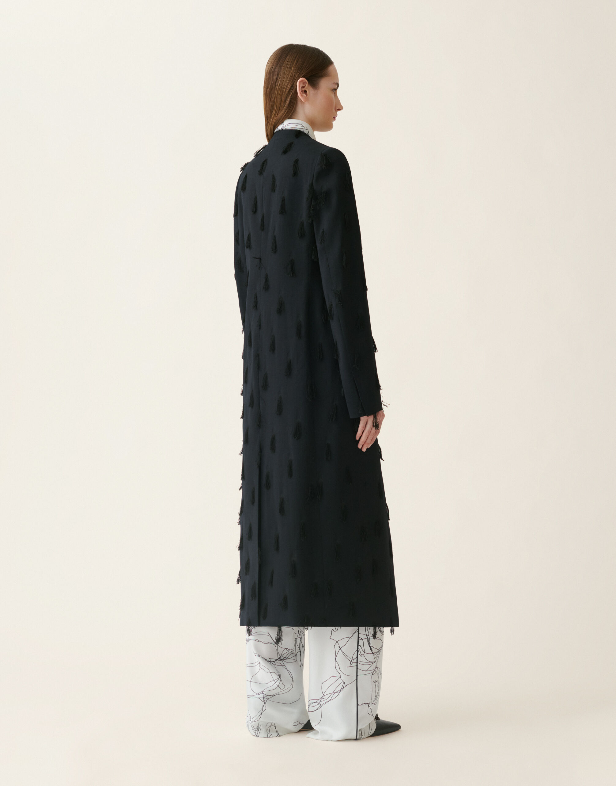 Topcoat en cady, bleu nuit Fabiana Filippi Topcoat en cady, bleu nuit Bleu nuit CTD216F207M3650000