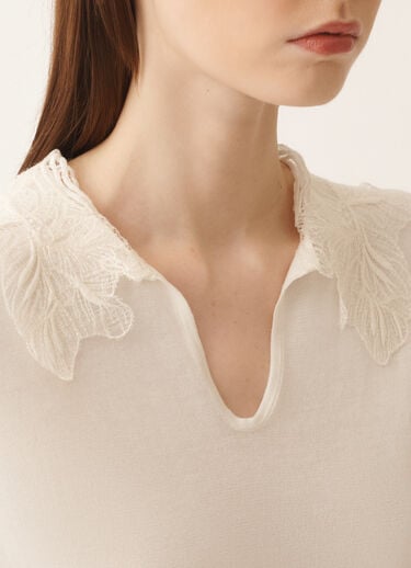 Polo in seta e cotone, rafia Fabiana Filippi Polo in seta e cotone, rafia RAFIA MAD276F465M2210000