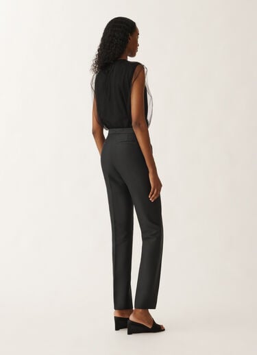 Fabiana Filippi Pantalon Montefalco en coton et soie mikado, noir NOIR PAD265F326D7870000