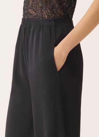 Fabiana Filippi Amelia trousers in midnight blue enver satin MIDNIGHT BLUE PAD266F291D9080000