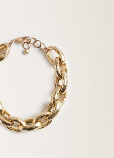 Fabiana Filippi Gehämmerte Maxi-Halskette GOLD BXD215A842L8390000