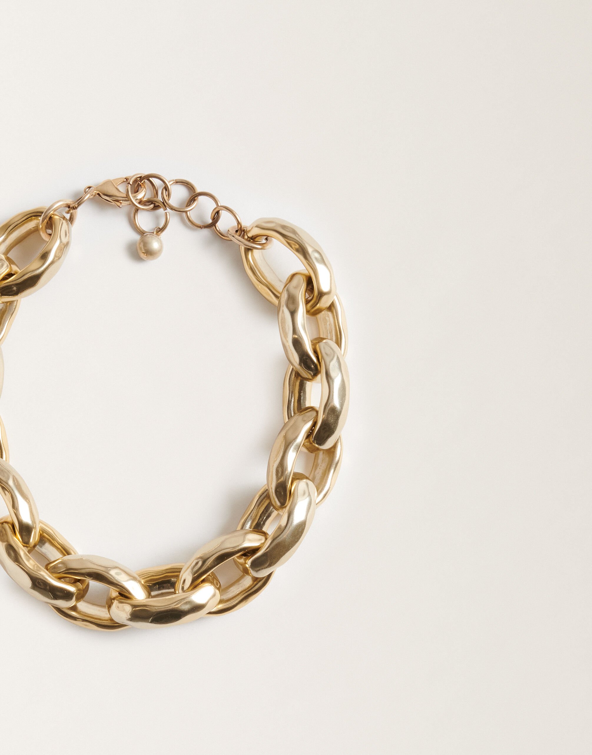 Fabiana Filippi Gehämmerte Maxi-Halskette GOLD BXD215A842L8390000