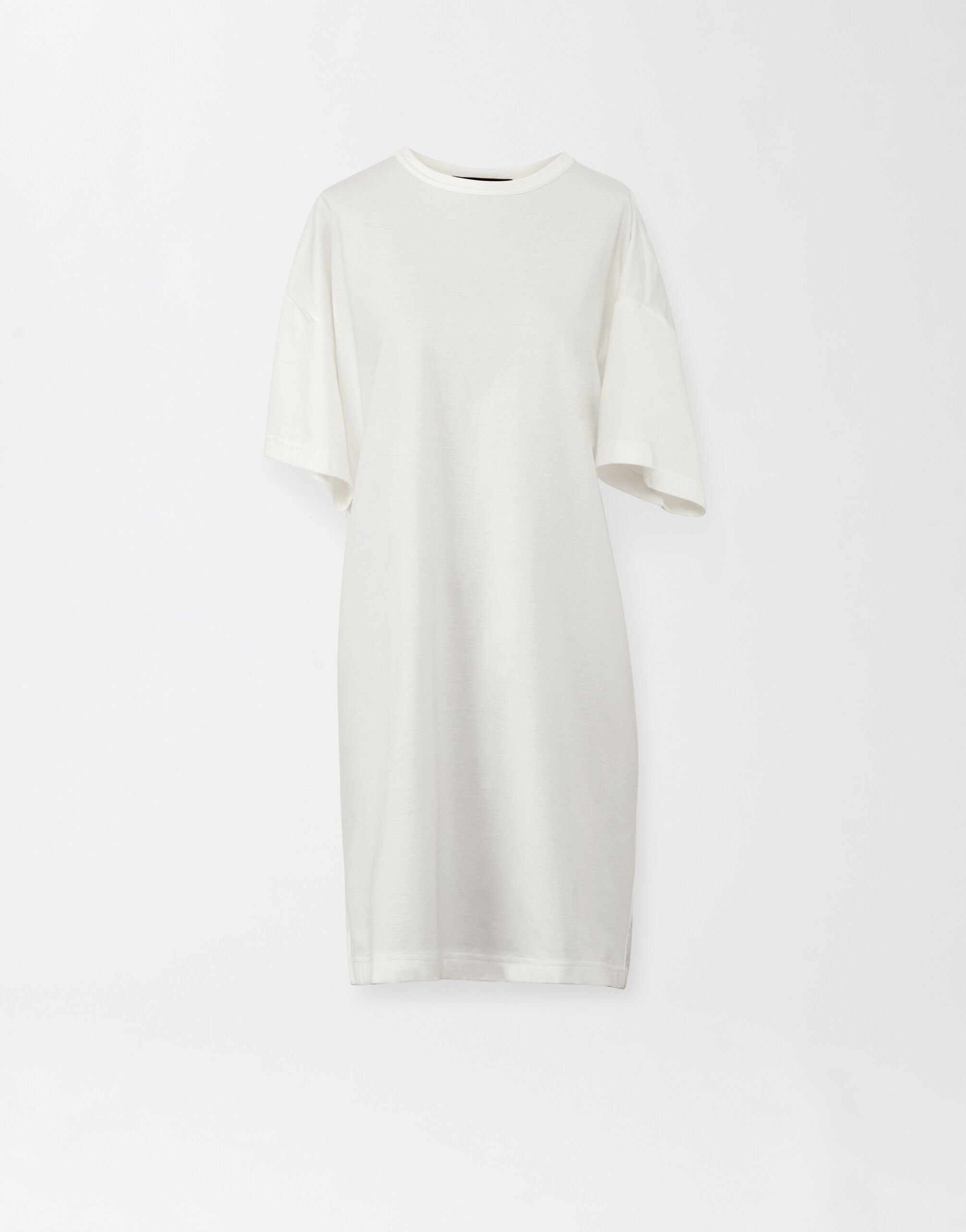 Fabiana Filippi Maxi-T-Shirt-Kleid aus Jersey, Weiß ABD274F499H4800000