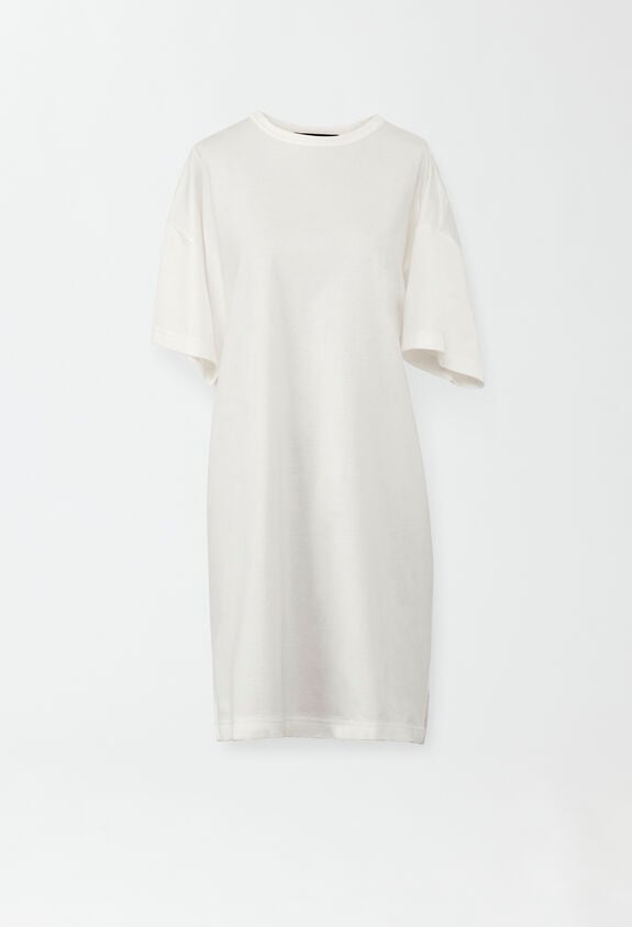 Fabiana Filippi Maxi-T-Shirt-Kleid aus Jersey, Weiß WEISS ABD274F469H4610000