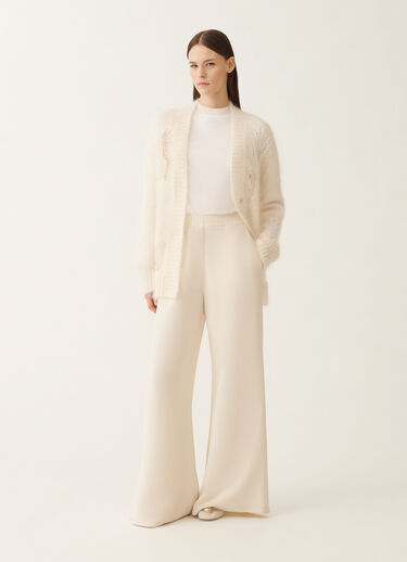 Fabiana Filippi Amelia Hose aus Cady, Butterfarbe Weiß PAD225F291D8700000