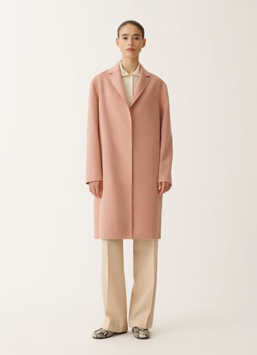 Fabiana Filippi Abrigo de lana doble, colorete ROSA CTD265F463L3020000