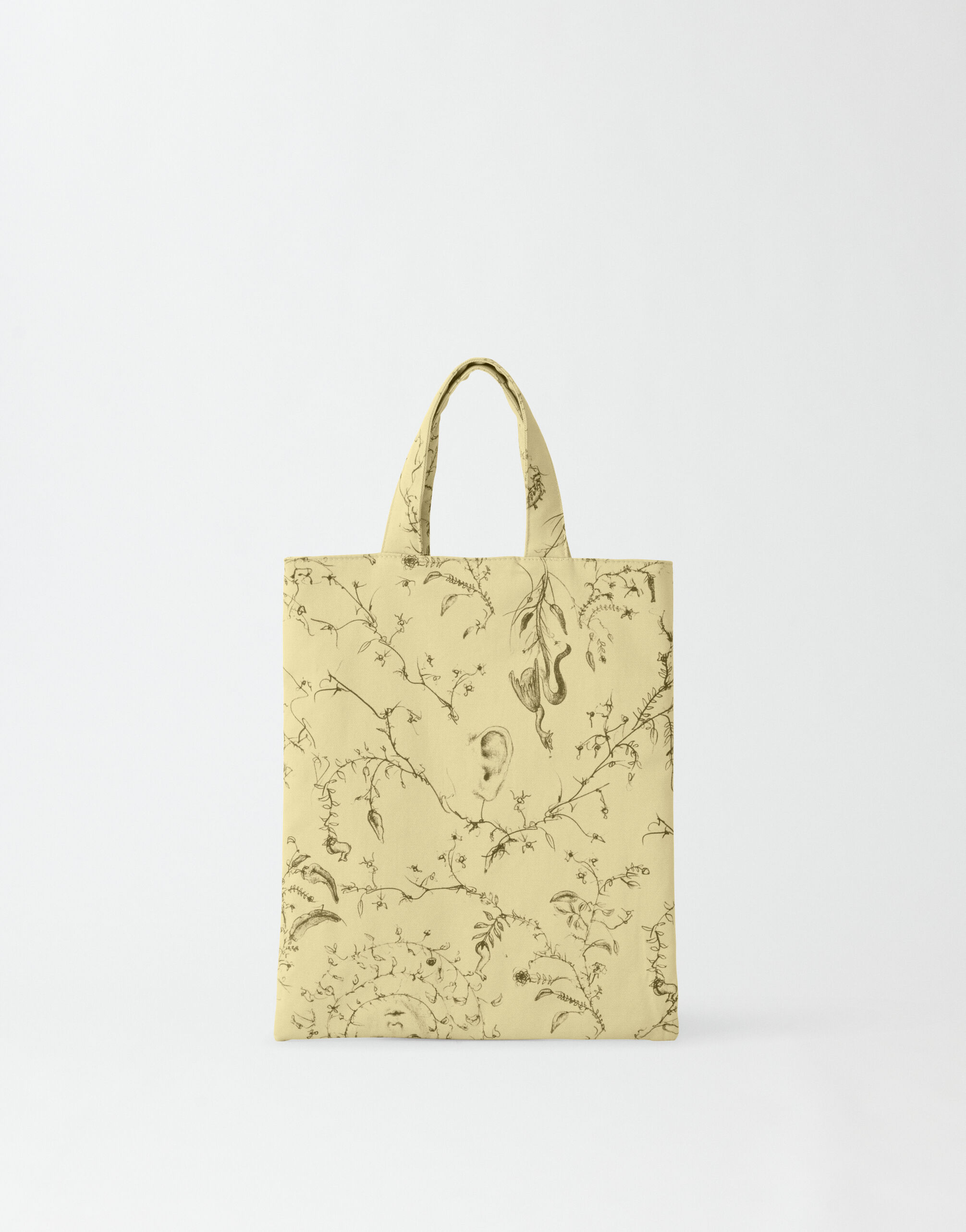 Borsa shopping mini in gabardina pistacchio Borse Mini