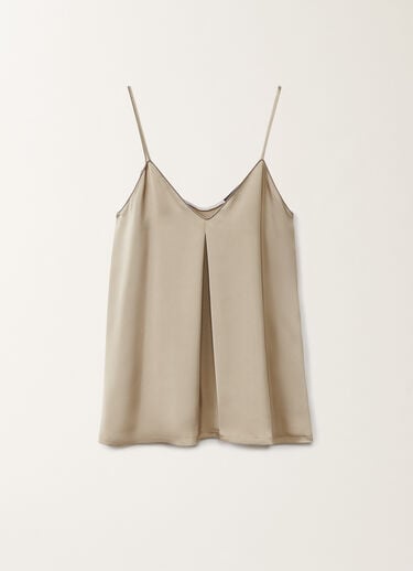 Fabiana Filippi Viscose satin lingerie top, clay CLAY TPD275F609L4530000
