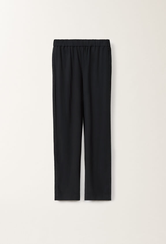 Fabiana Filippi Orvieto stretch sablé trousers, midnight blue BLUE PAD275F827L2350000