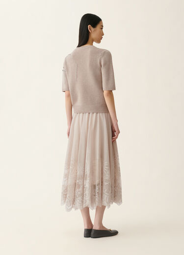 Maglia in cashmere garza, moka meringa Fabiana Filippi Maglia in cashmere garza, moka meringa Moka meringa MAD216F490M2870000