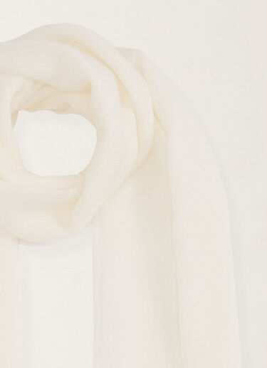 Fabiana Filippi Cashmere scarf, white WHITE SAD265A804L2010000