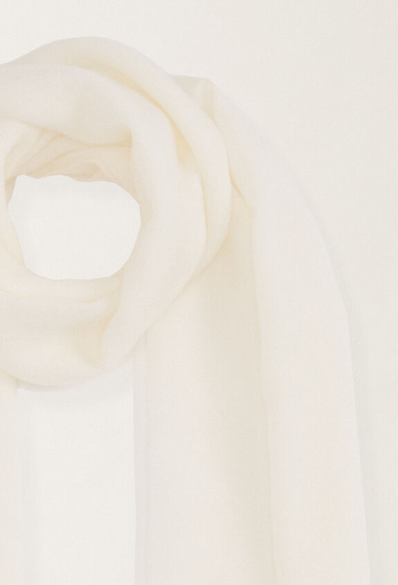 Fabiana Filippi Cashmere scarf, white WHITE SAD265A804L2010000