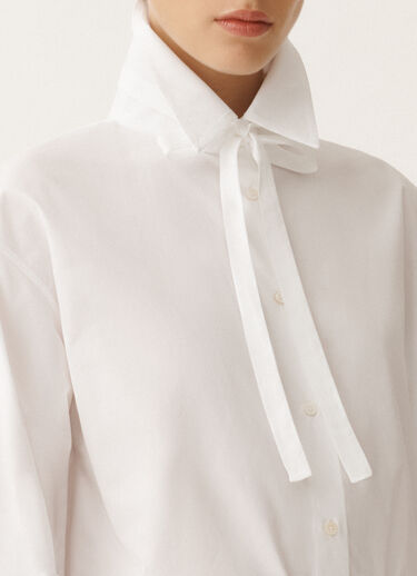Fabiana Filippi Poplin boyfriend shirt, optical white WHITE CAD265F329D6500000