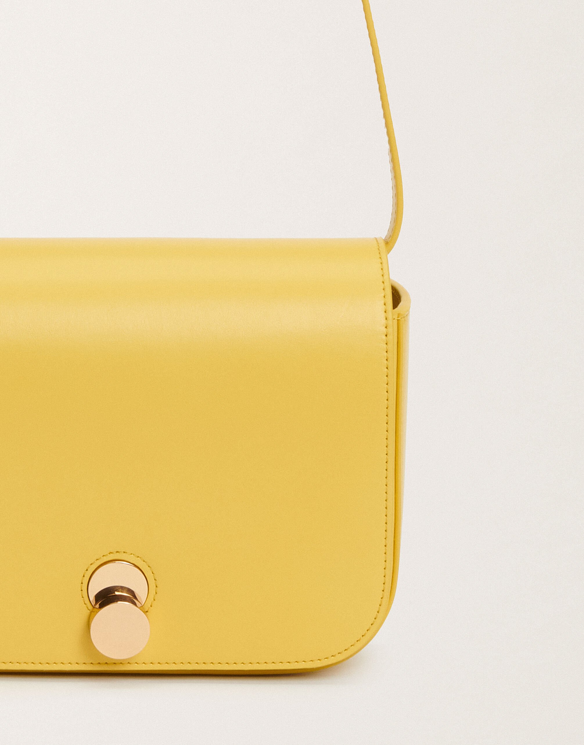Fabiana Filippi Eclissi calfskin messenger bag, cedar YELLOW BGD265A859L2140000