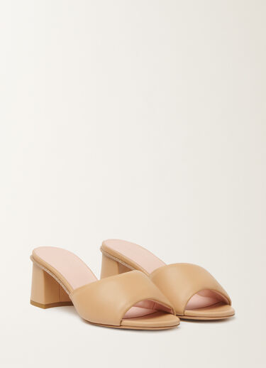 Fabiana Filippi Mules aus Nappaleder, Ahorn Beige ASD266A847M0140000