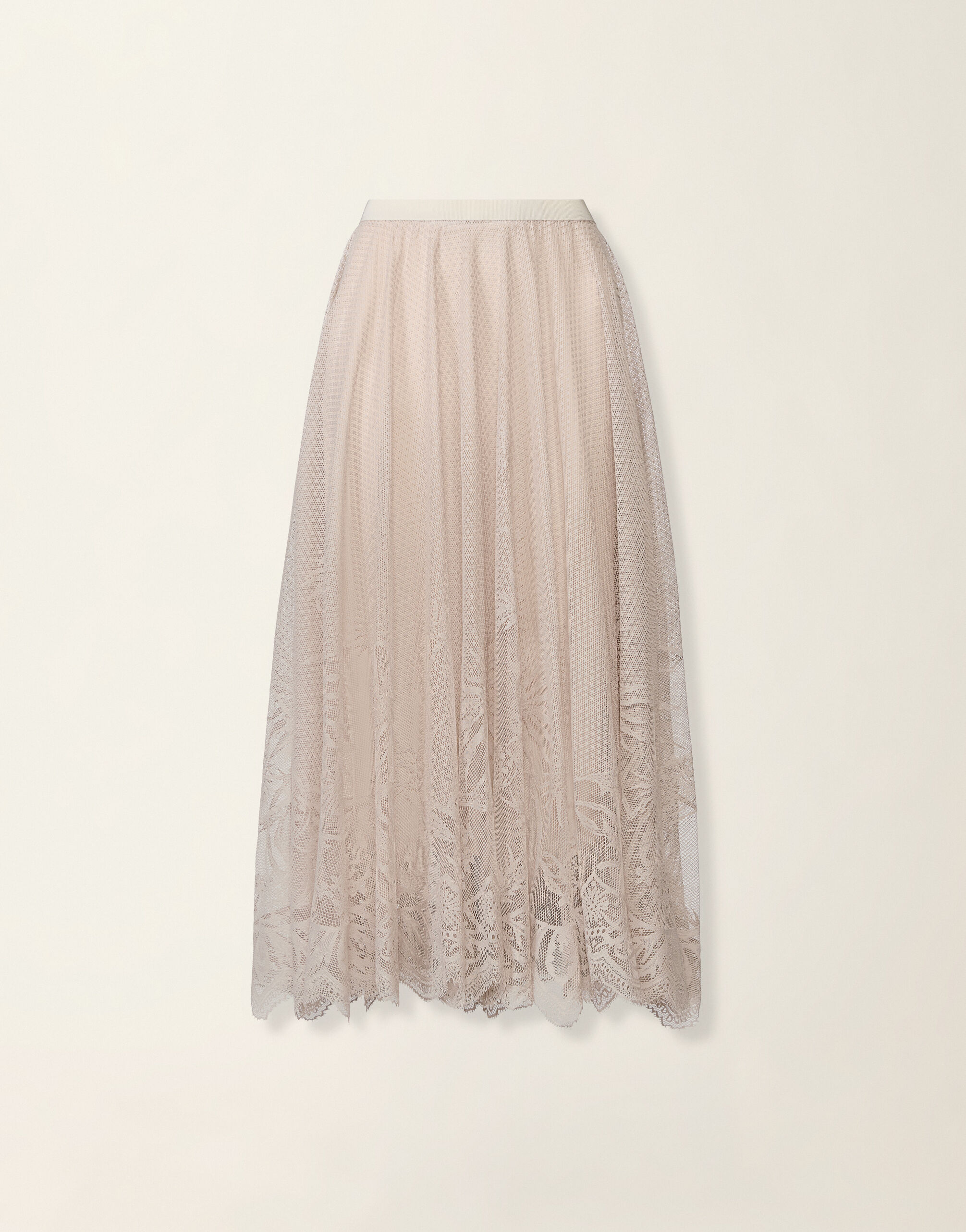 Gonna in pizzo jacquard, cachà Fabiana Filippi Gonna in pizzo jacquard, cachà Casha' GND216F850M2630000
