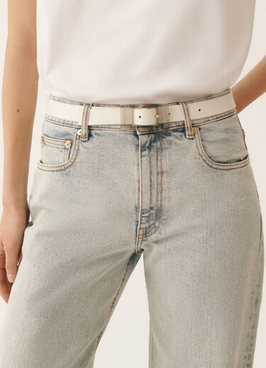 Fabiana Filippi Calf leather belt, butter White AAD266A860M0260000