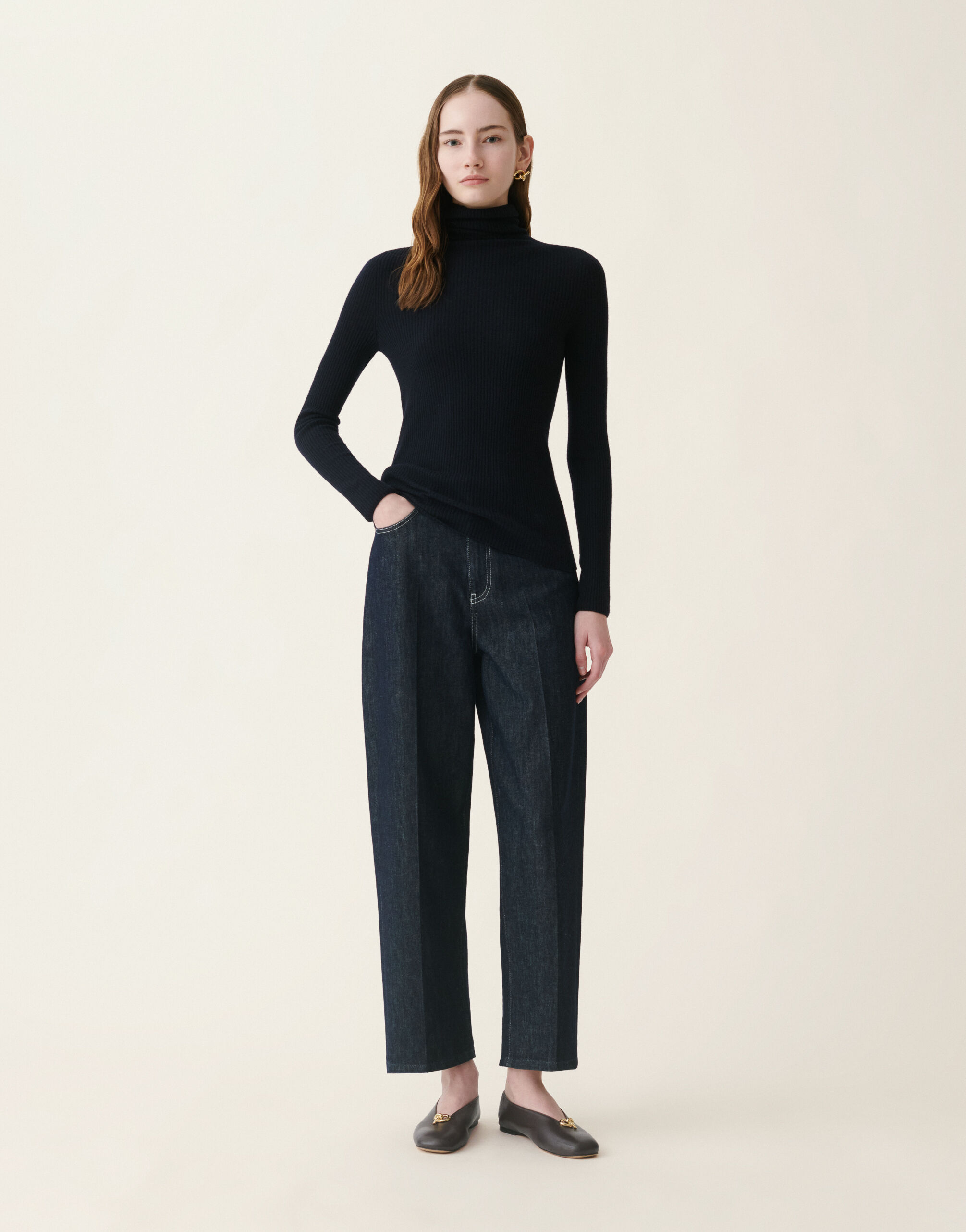 Pull en Platinum, bleu nuit Fabiana Filippi Pull en Platinum, bleu nuit Bleu nuit MAD216F021D2300000